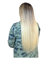 Extensions Cheveux Lisses NahaHair – Tie and Dye #4/613 Châtain Clair & Blond, 100 % naturels, texture premium